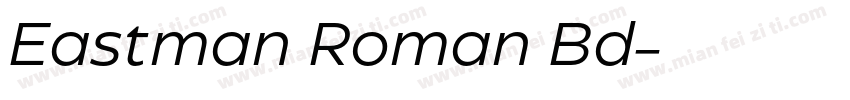 Eastman Roman Bd字体转换